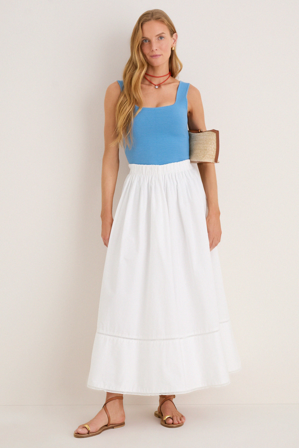 Allure Blue Sara Rib Knit Tank