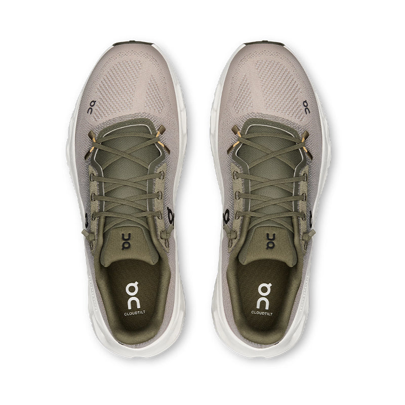 On Cloudtilt Olive Desert – Women's Platform Sneakers