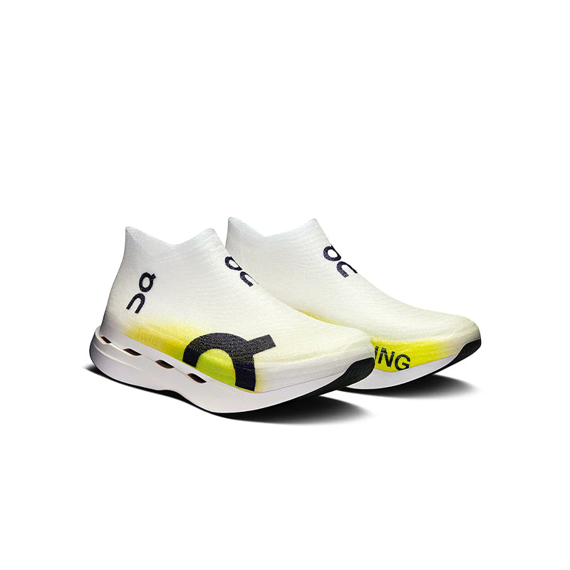 On Cloudboom Strike LS White Lime – Women's Running Shoes