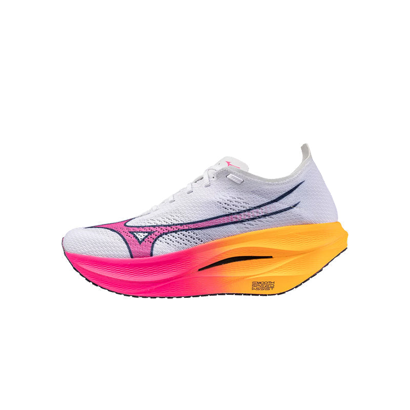 Mizuno Wave Rebellion Pro 3 White Tang Orange – Women's Running Shoes