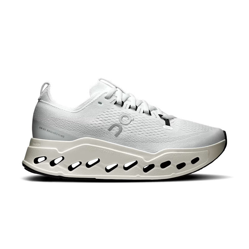 On Cloudsurfer Max Wide White – Women's Running Shoes