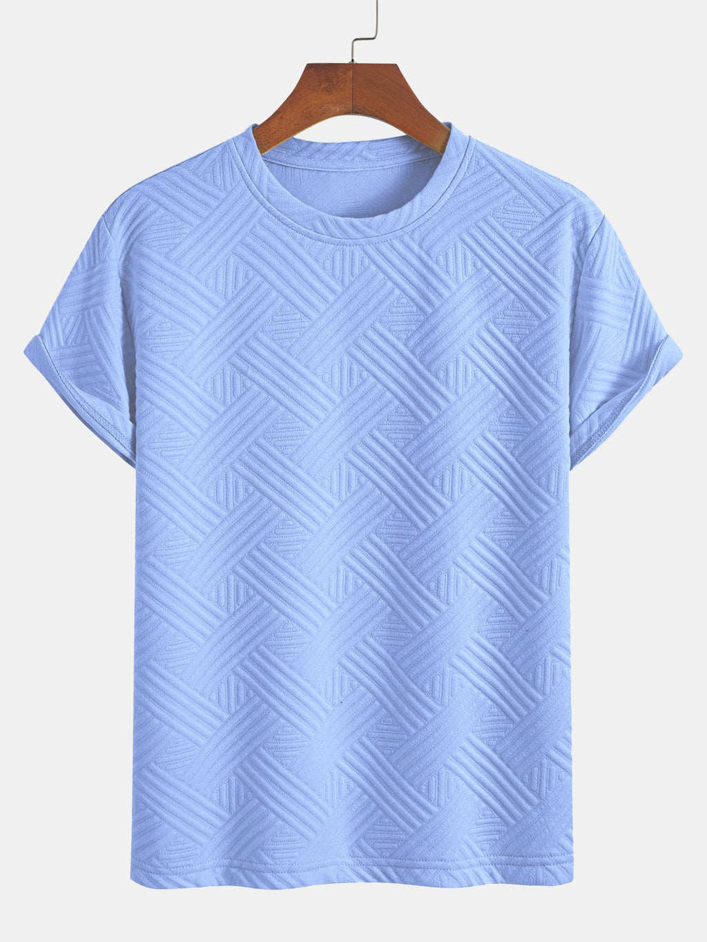 Striped Jacquard T-Shirt & Shorts Set