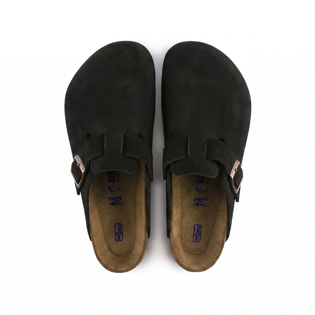 Birkenstock Boston – Unisex Suede Clogs