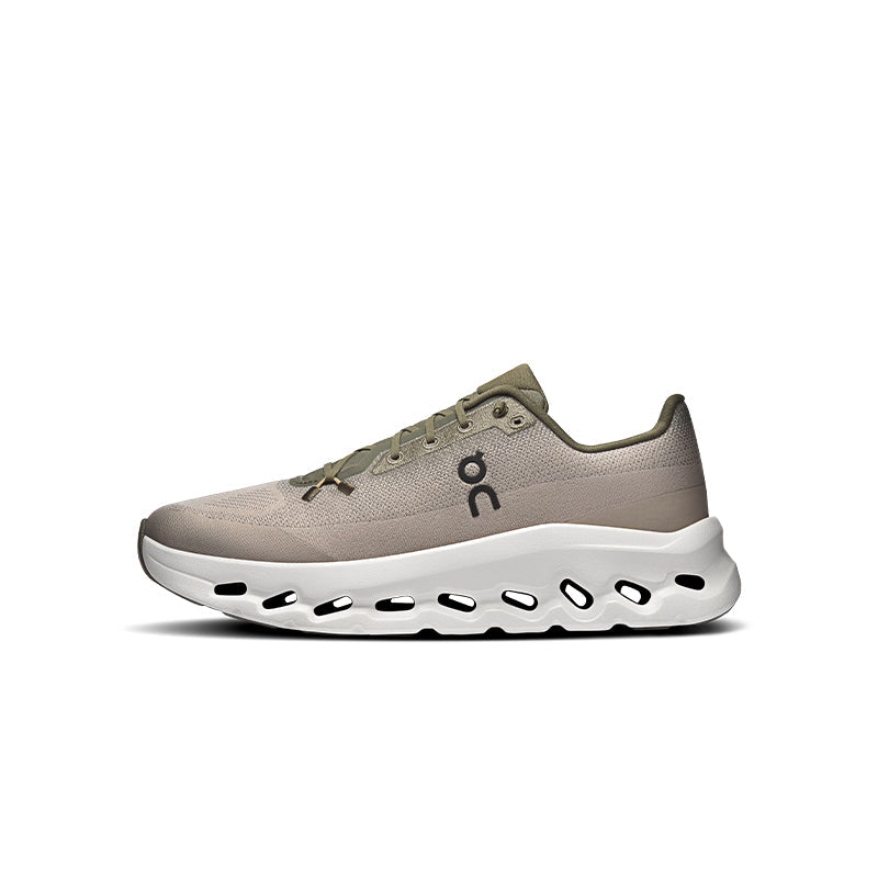 On Cloudtilt Olive Desert – Women's Platform Sneakers