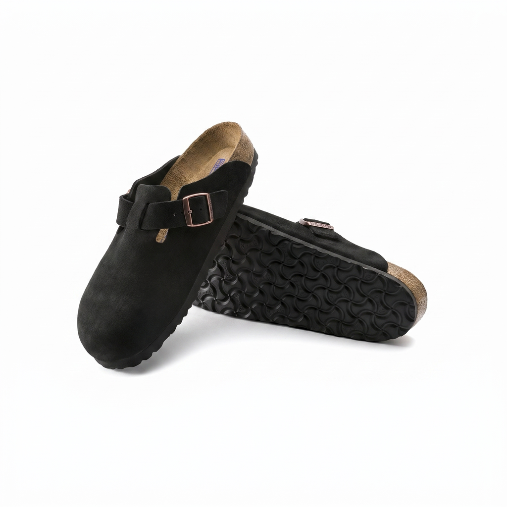 Birkenstock Boston – Unisex Suede Clogs