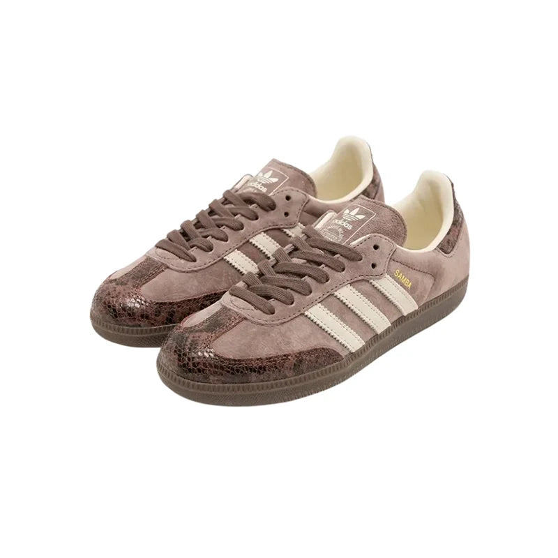 Adidas Samba OG Snake Print Earth Strata – Women's Sneakers