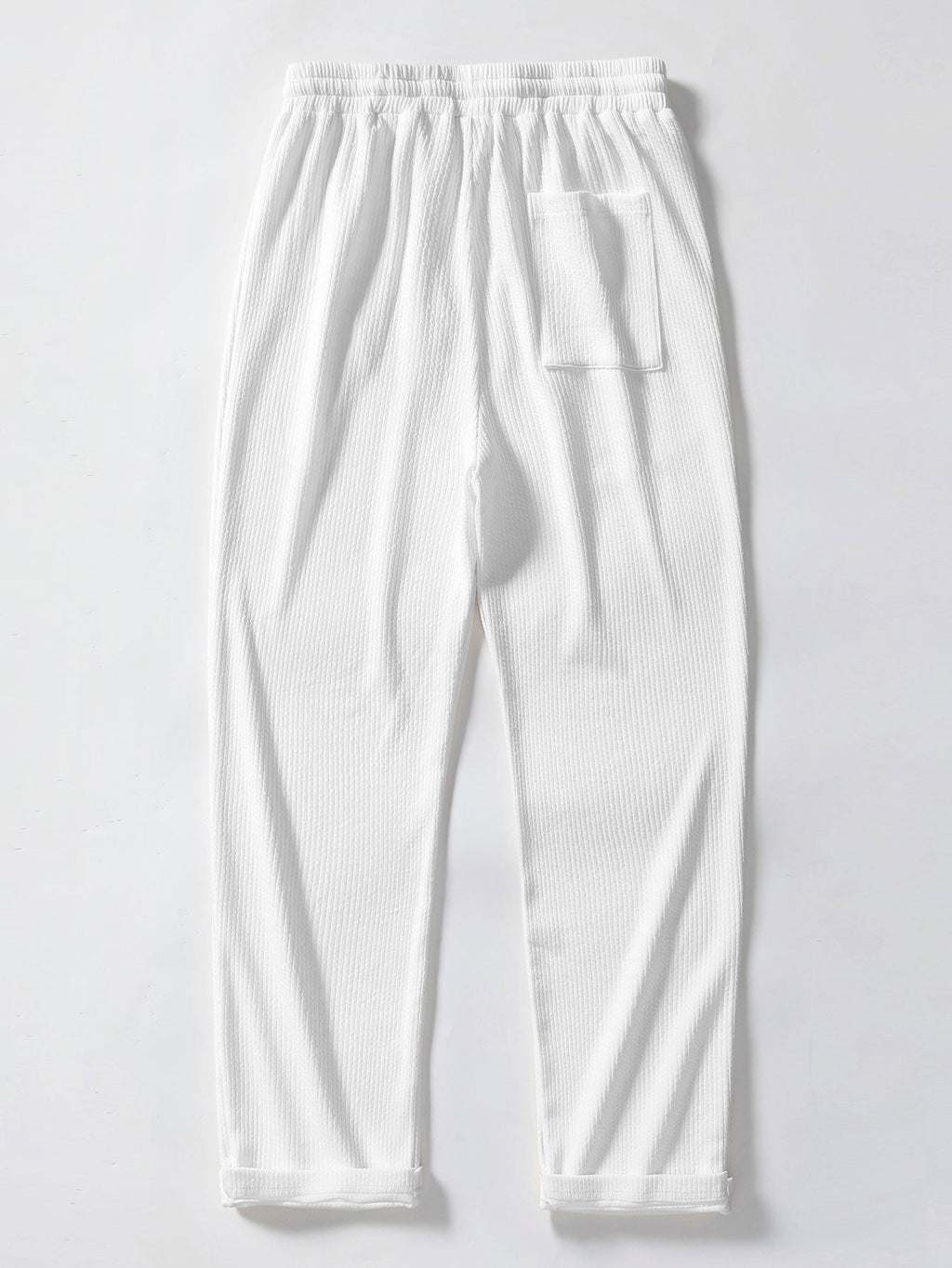 Muscle Fit Ribbed Button Up Shirt & Straight Leg Ribbed Pants