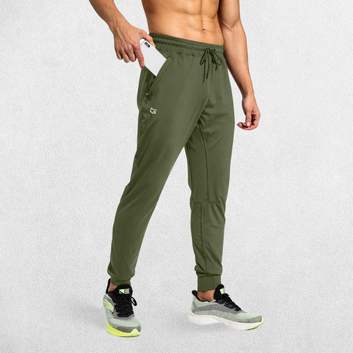 GPW Men's Athletic Sweatpants with Zip Pockets