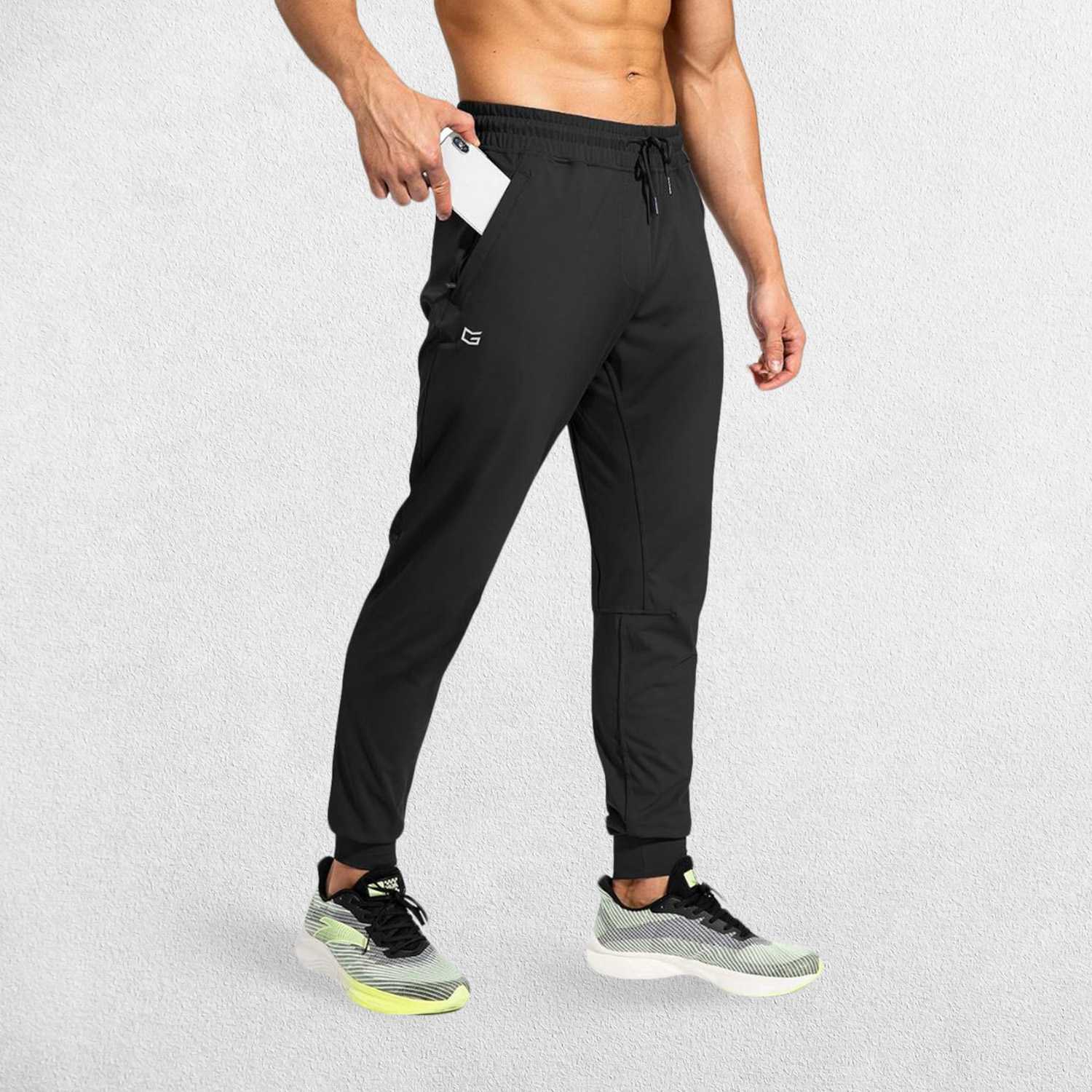 GPW Men's Athletic Sweatpants with Zip Pockets