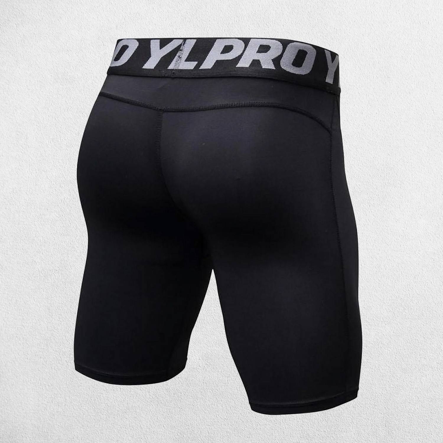 GPW Men's Compression Gym Shorts with Pockets