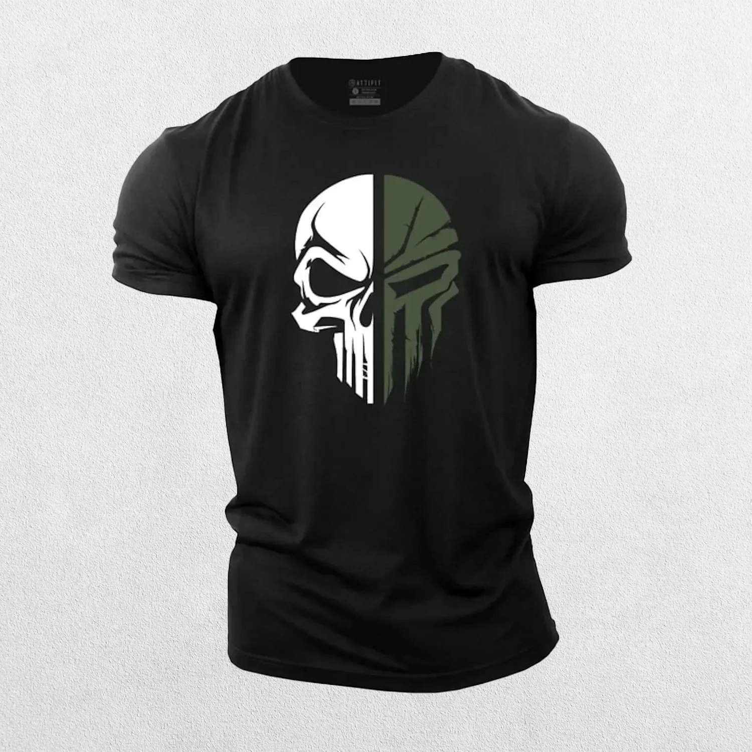 GPW Men's Skull Print Cotton Gym Tee