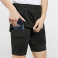 Men's 2-in-1 Breathable Gym Shorts with Zip Pockets