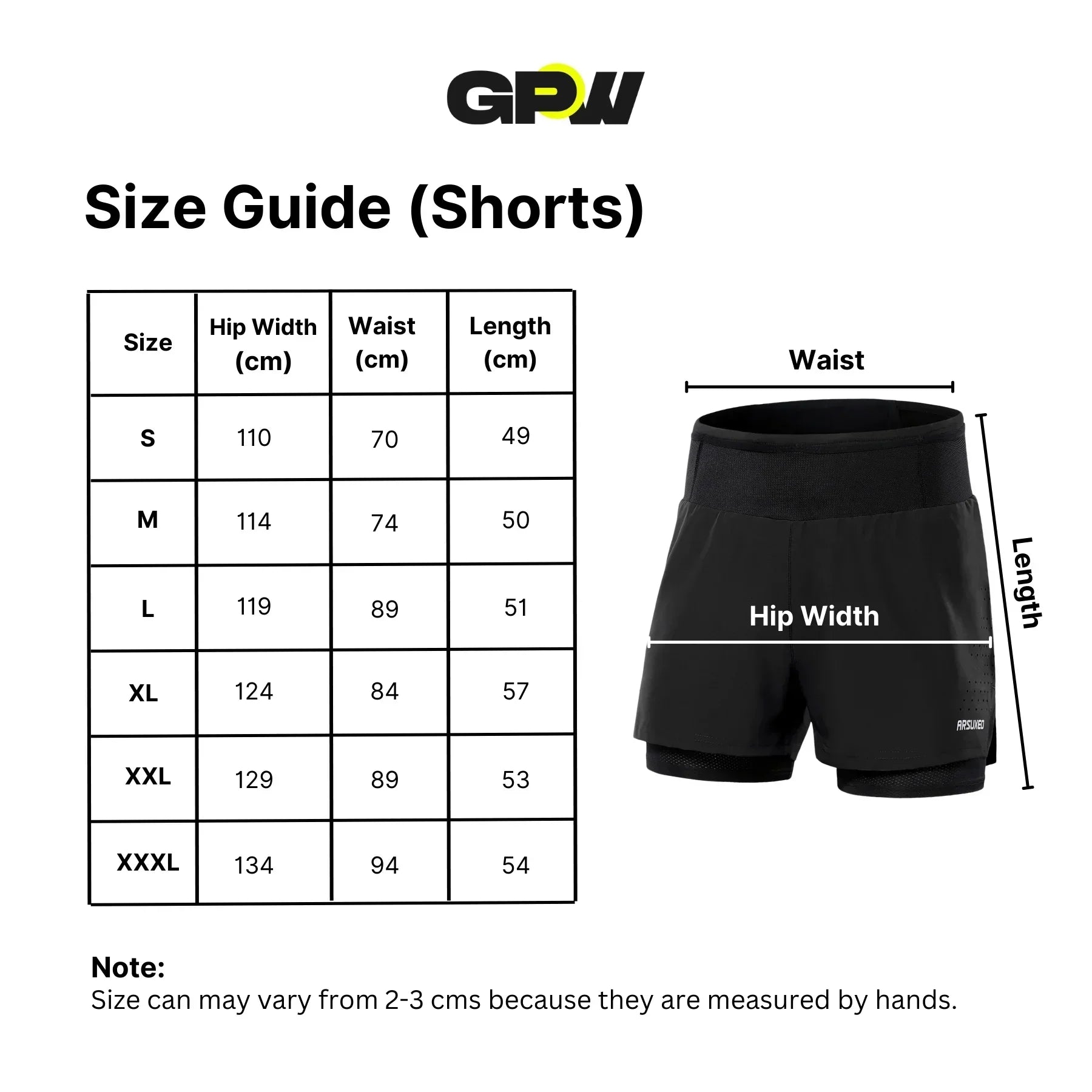 GPW Men's Lightweight Summer Gym Shorts