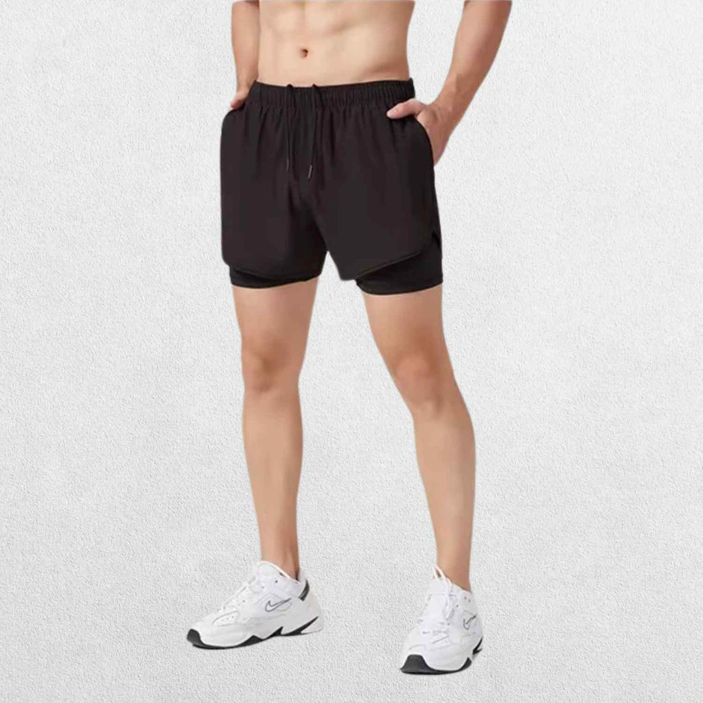 GPW Men's Compression Running Shorts with Pocket