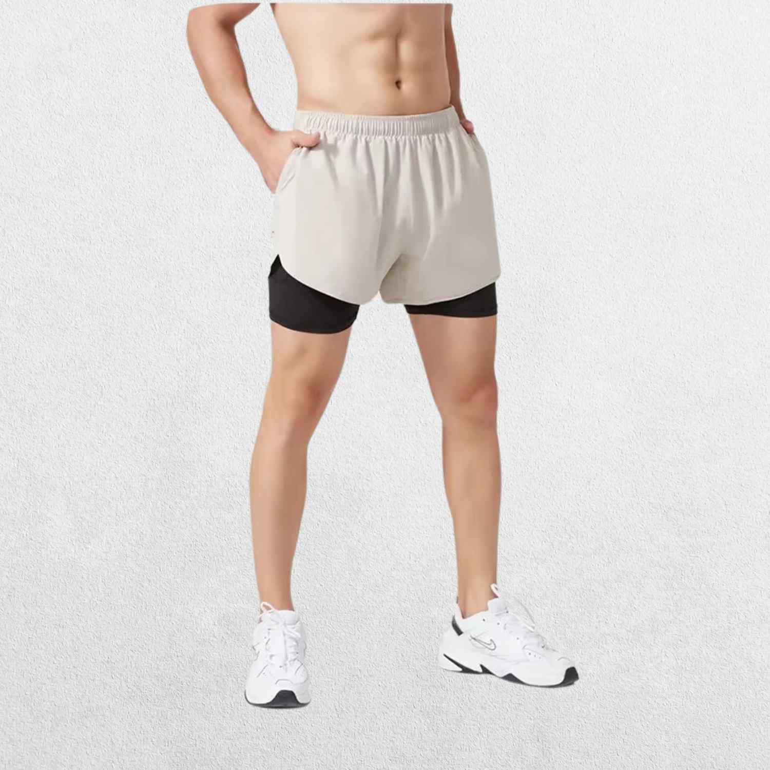 GPW Men's Compression Running Shorts with Pocket