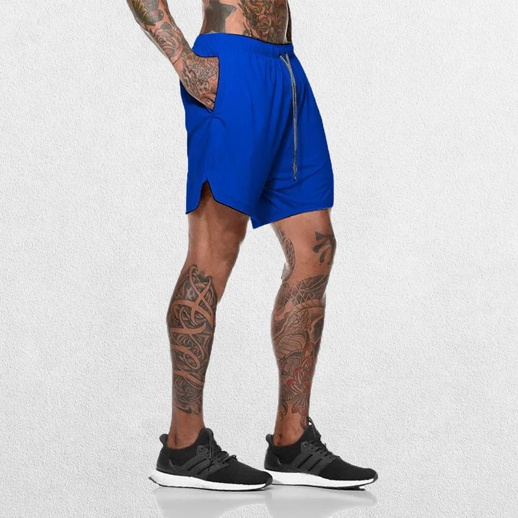 GPW Men's 2-in-1 Running & Gym Shorts