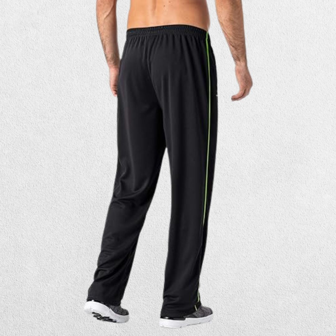 GPW Men's Loose-Fit Mesh Track Pants with Zip Pockets