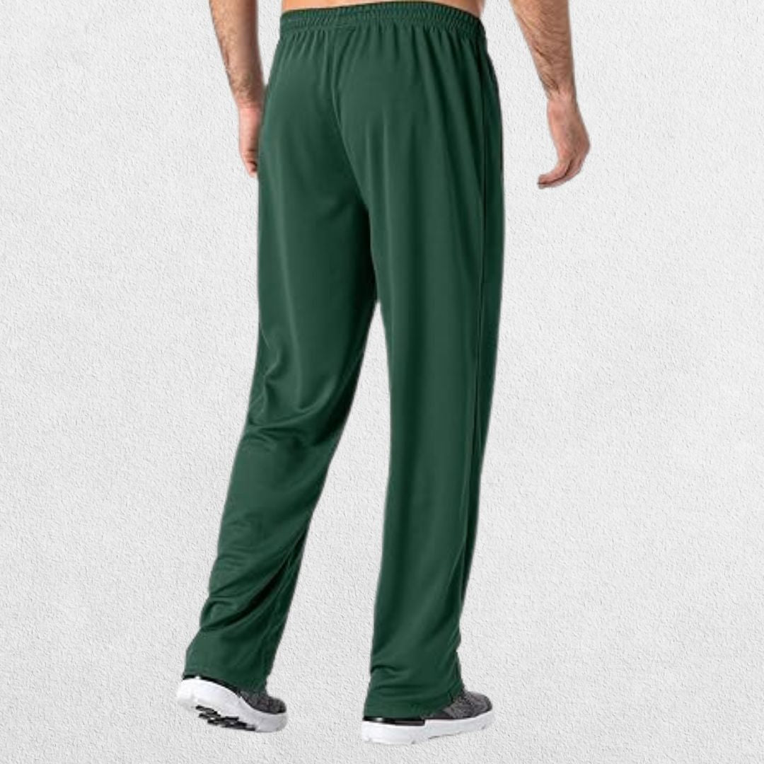 GPW Men's Loose-Fit Mesh Track Pants with Zip Pockets