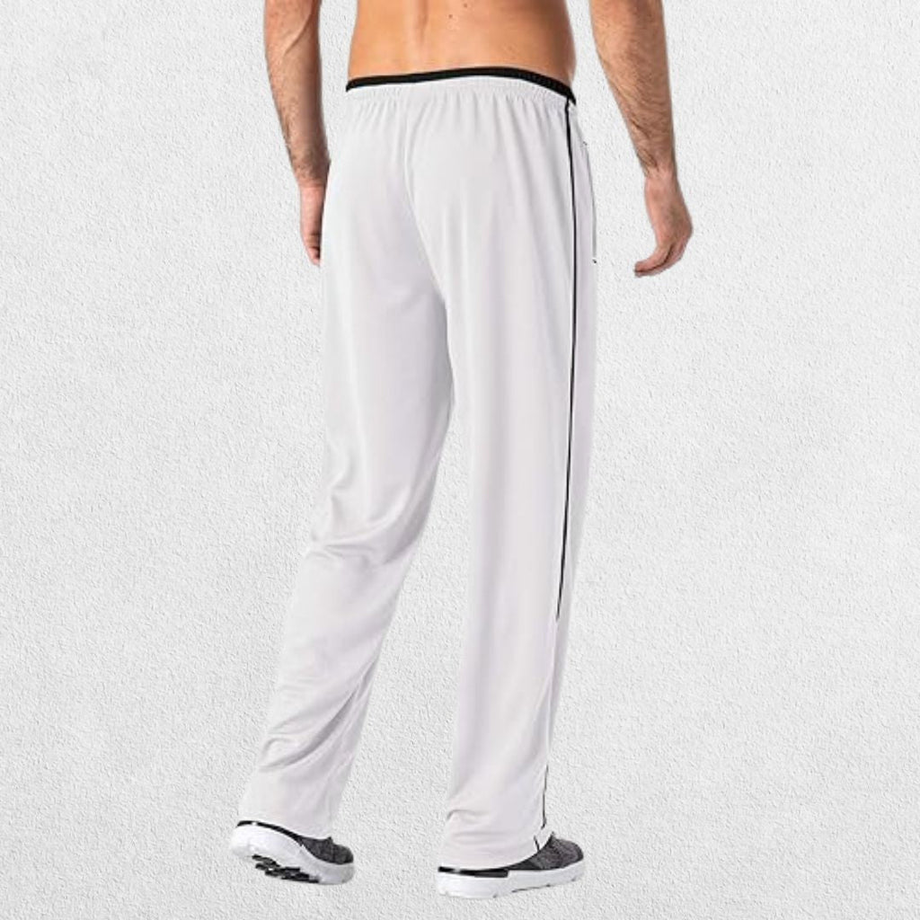 GPW Men's Loose-Fit Mesh Track Pants with Zip Pockets
