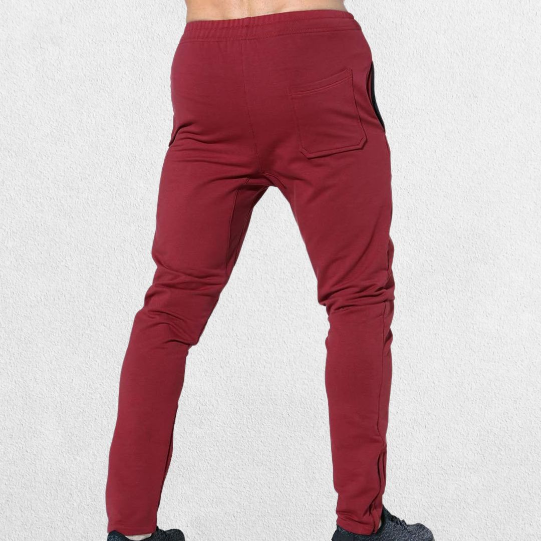 GPW Men's Slim-Fit Zip Track Pants with Pockets