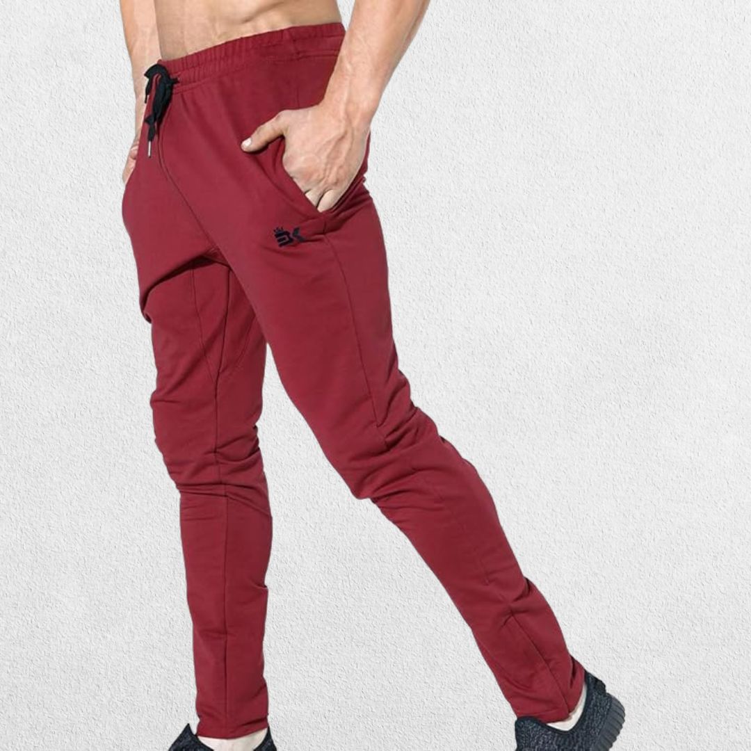 GPW Men's Slim-Fit Zip Track Pants with Pockets