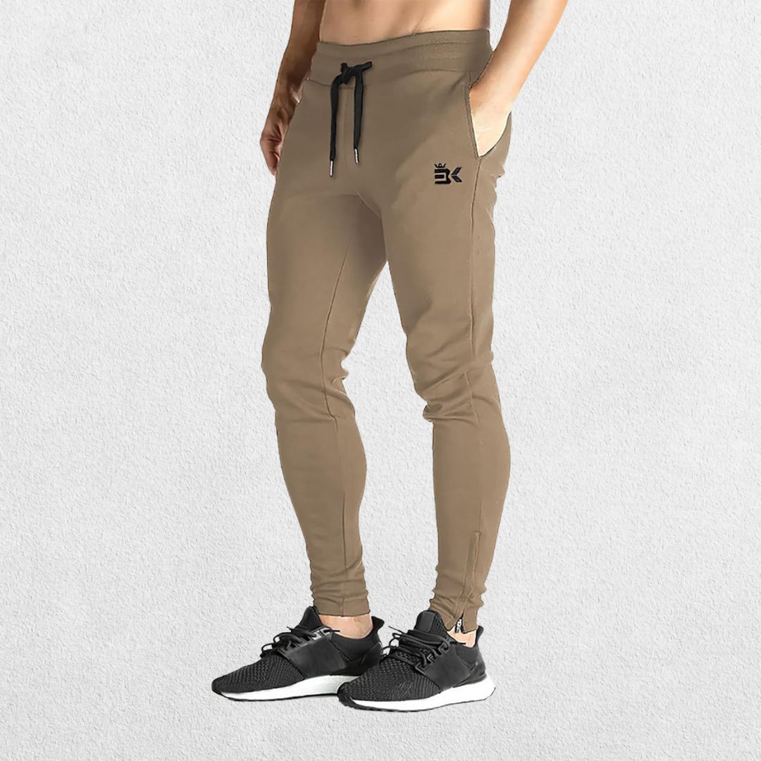 GPW Men's Slim-Fit Zip Track Pants with Pockets