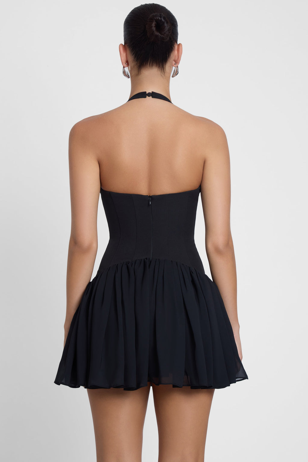 Harper Corset Mini Dress - Black