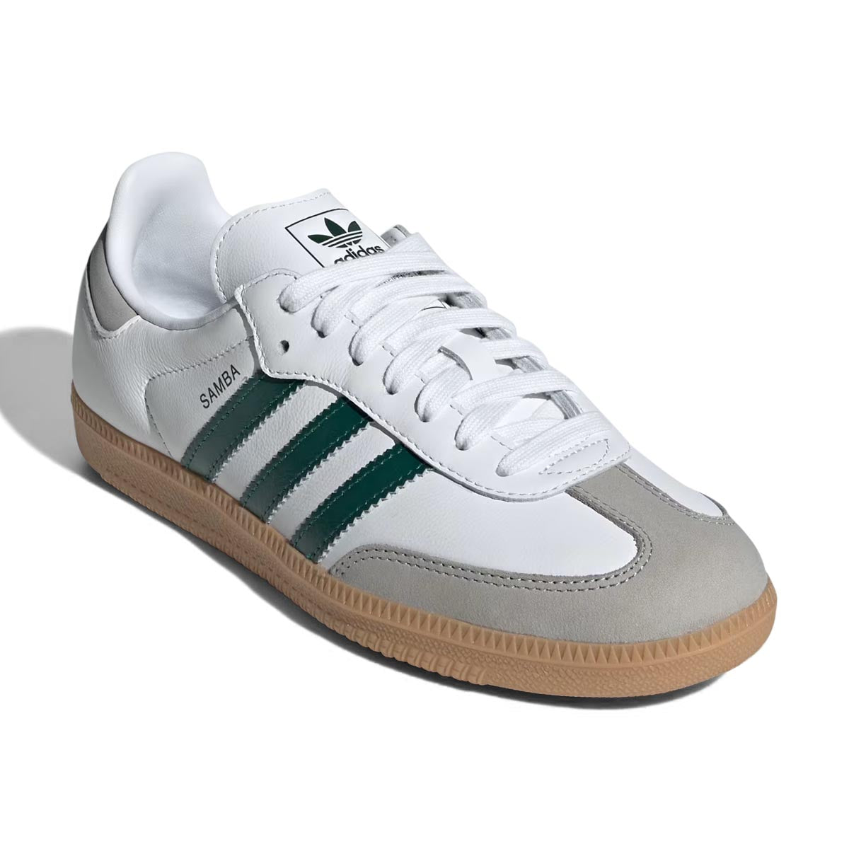 Adidas Samba OG White Collegiate Green Gum – Women's Sneakers