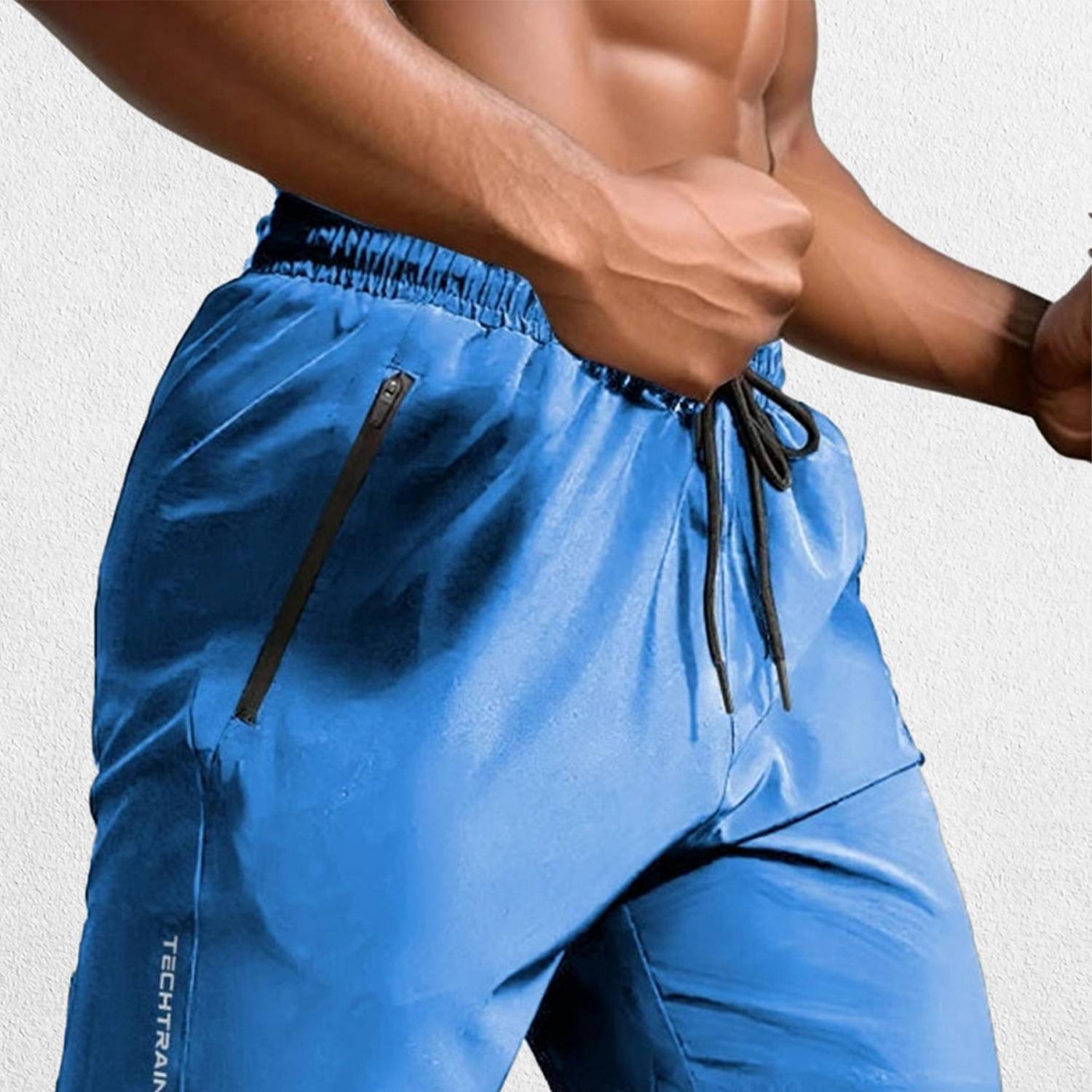 GPW Men's Polyester Athletic Shorts with Elastic Waist