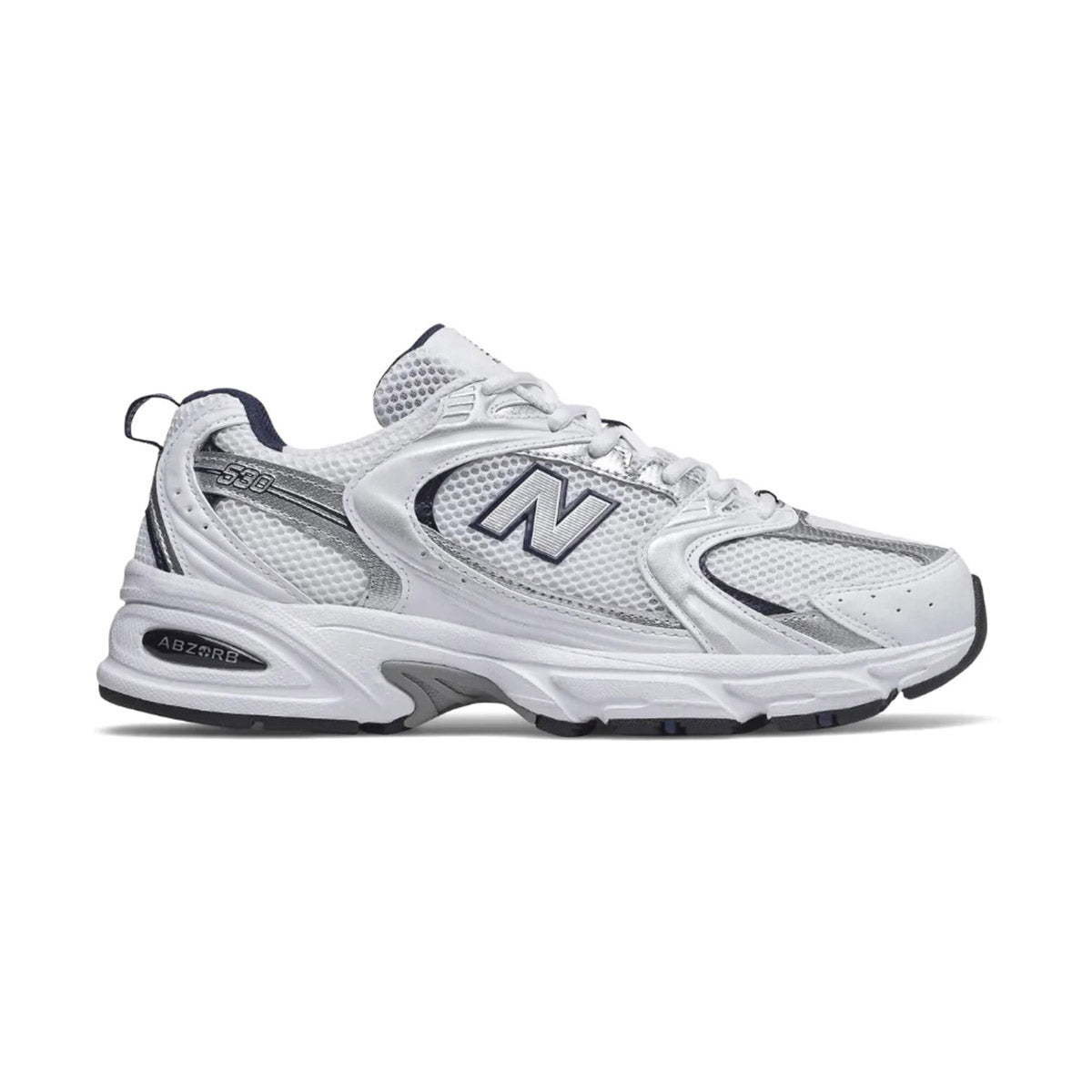 New Balance 530 Silver White Navy – Women's Sneakers