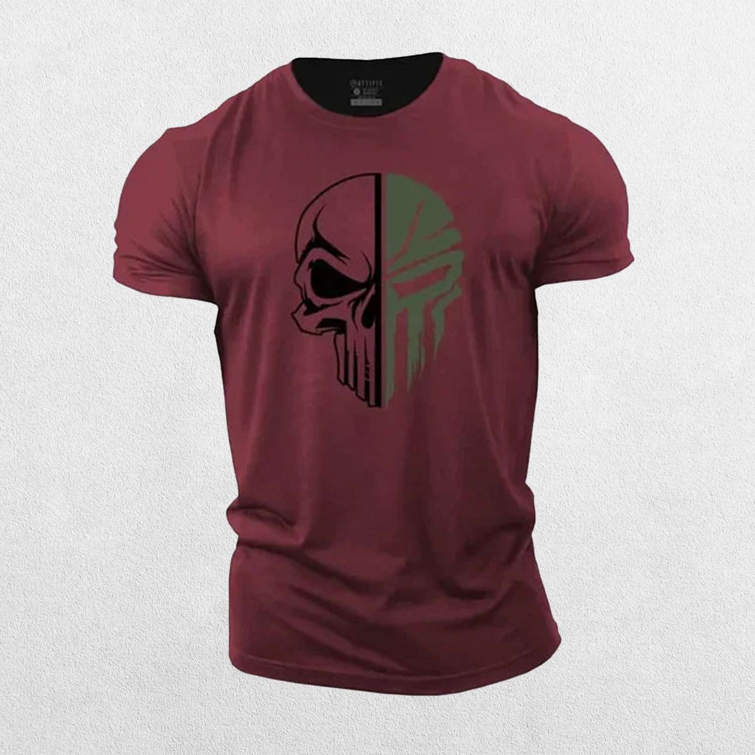 GPW Men's Skull Print Cotton Gym Tee