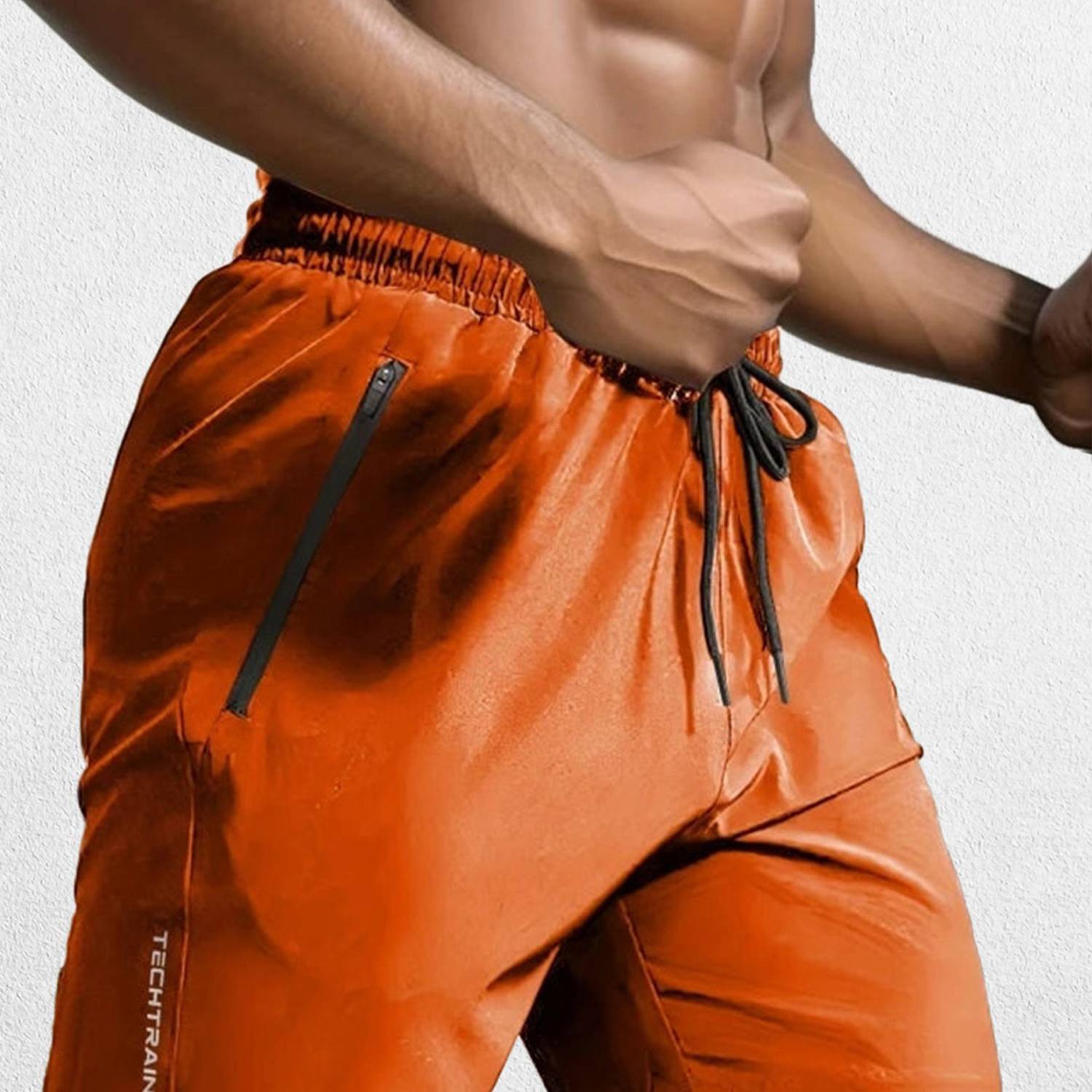 GPW Men's Polyester Athletic Shorts with Elastic Waist