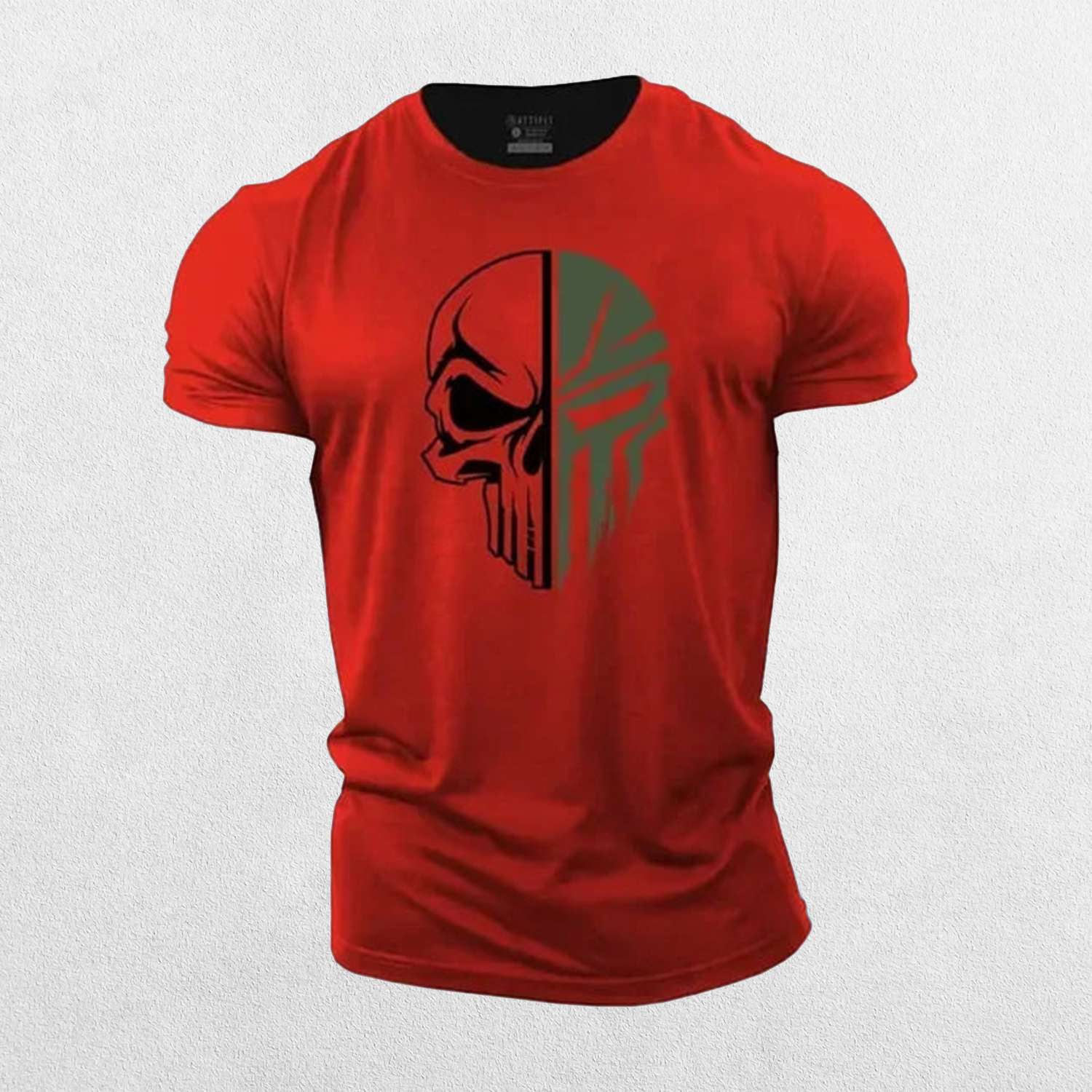 GPW Men's Skull Print Cotton Gym Tee