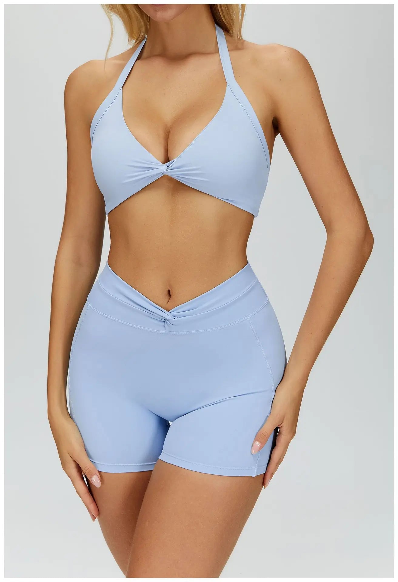 Backless Athletic Sports Bra - Women's Gym Crop Top