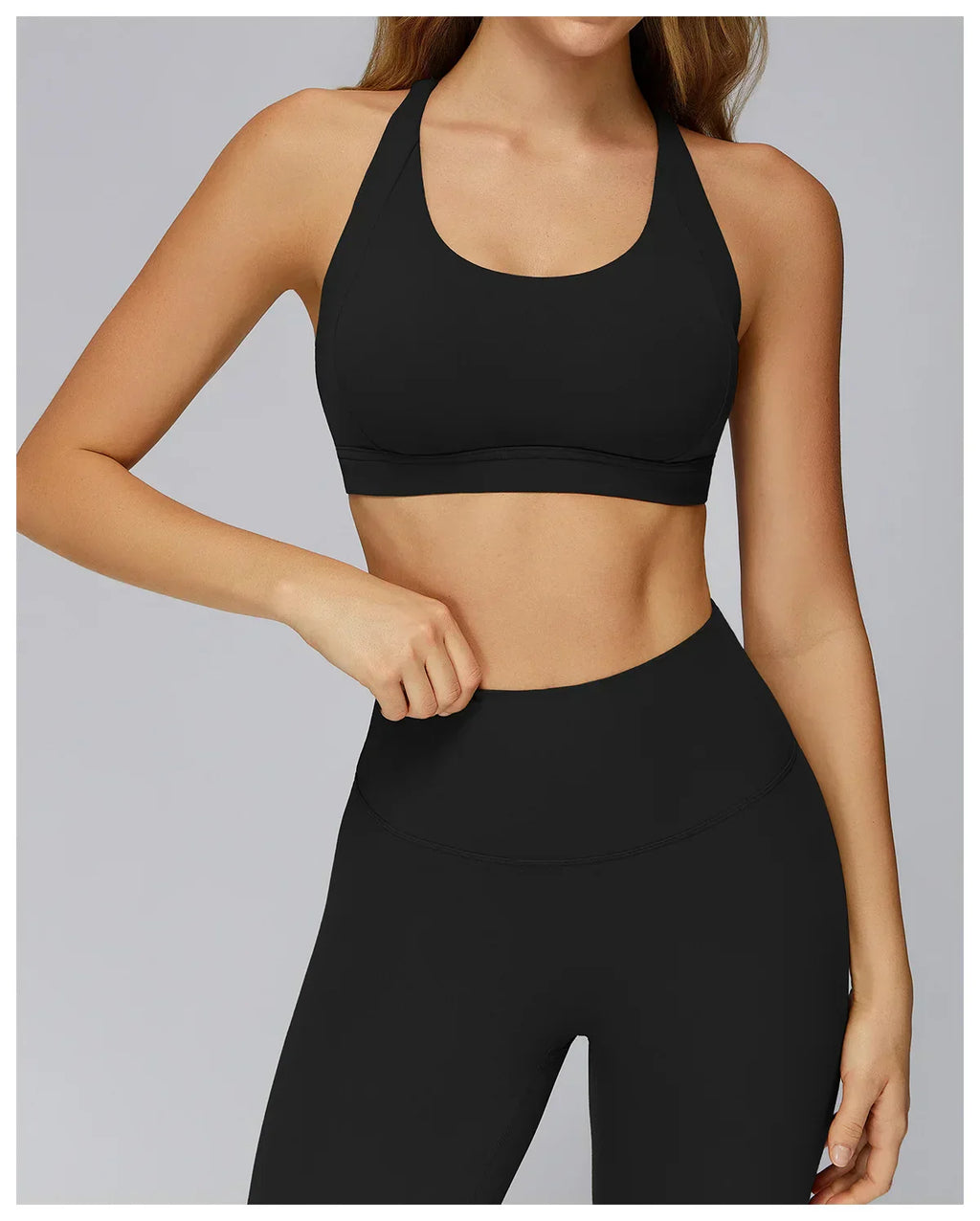 Cross-Back Push-Up Sports Bra - Breathable Tank Top
