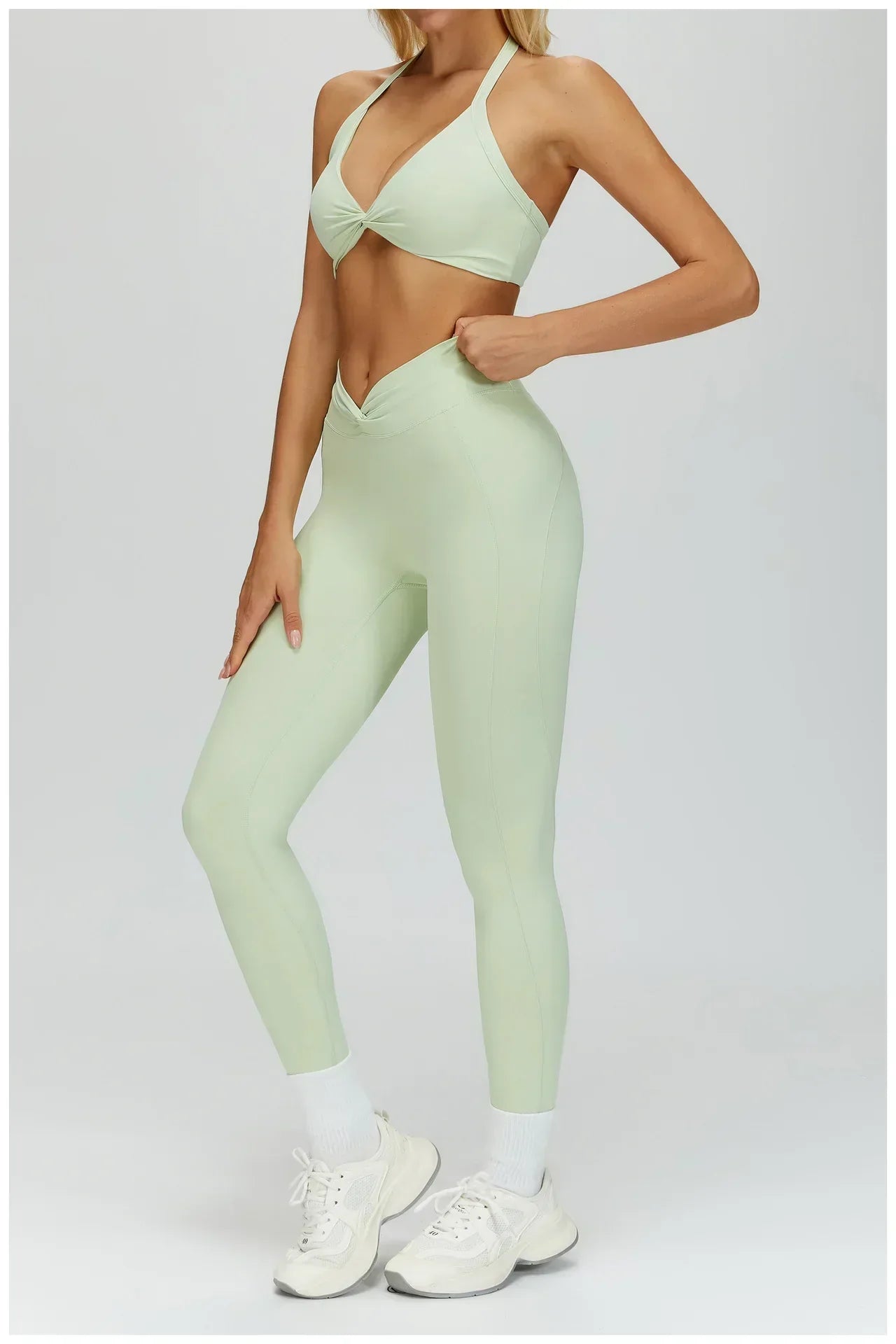 Backless Athletic Sports Bra - Women's Gym Crop Top