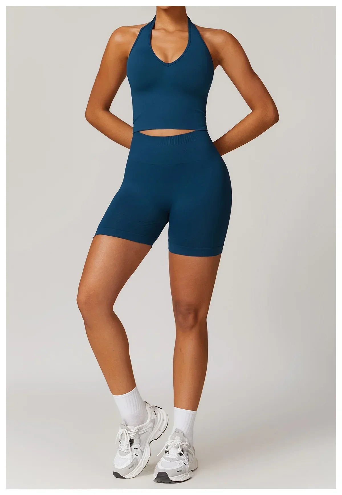 2-Piece Seamless Set - High-Waist Leggings & Top Tracksuit