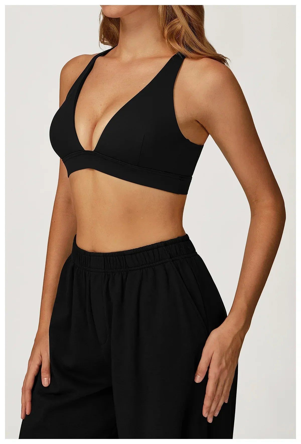 Backless Push-Up Fitness Bra - Athletic Crop Top