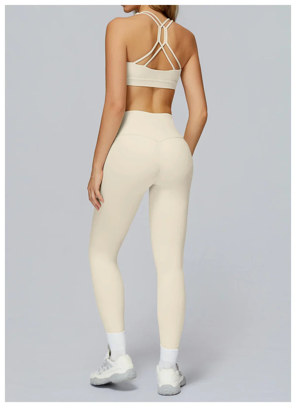Cross-Back Push-Up Sports Bra - Breathable Tank Top