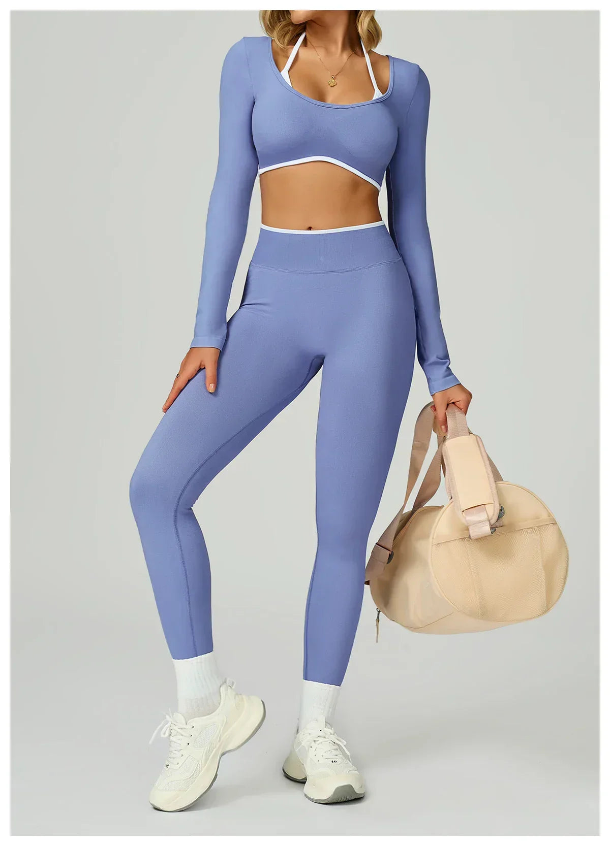 Seamless High-Waist Leggings - Breathable Yoga & Running Tights