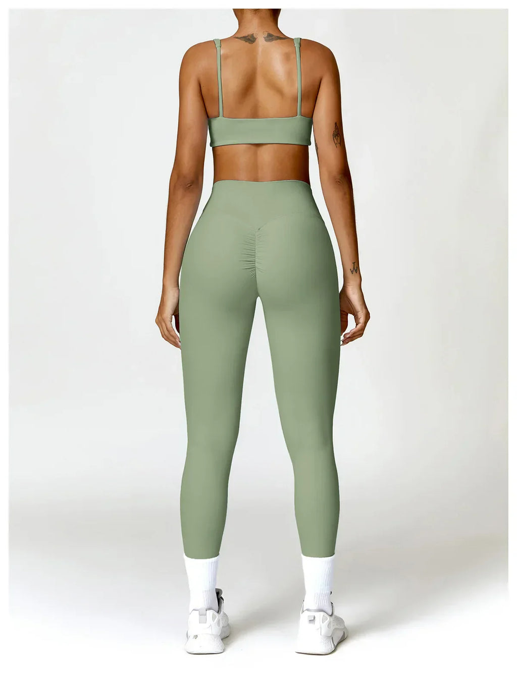 2-Piece Legging & Long Sleeve Set - Women's Yoga Tracksuit