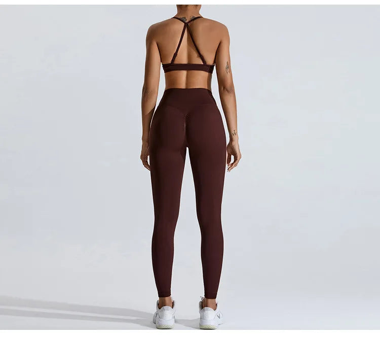 Scrunch Push-Up Sports Bra - Seamless Adjustable-Strap Tank
