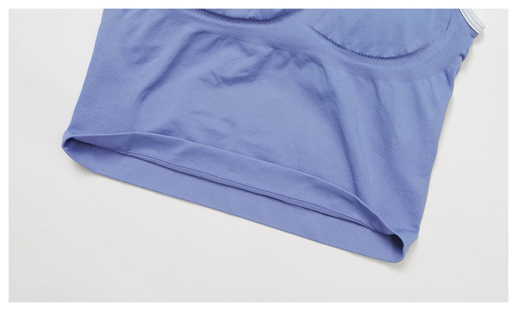 Seamless Padded Fitness Vest - Shockproof Pilates Bra