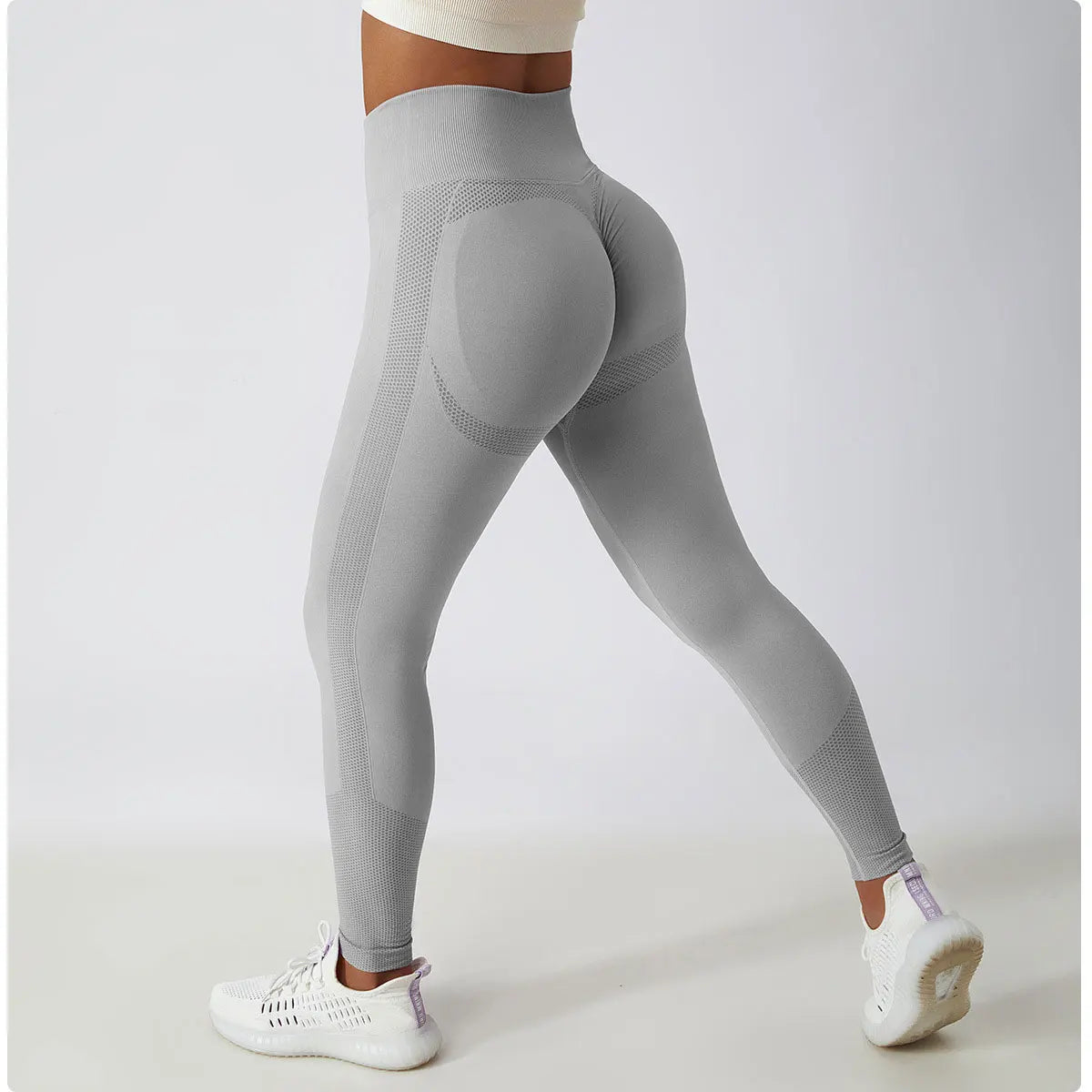 Seamless Scrunch-Butt Leggings - High-Waist Push-Up Yoga Pants