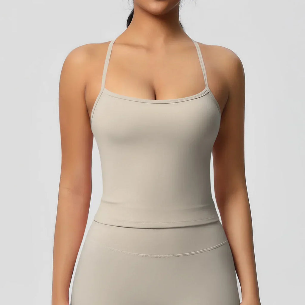 Push-Up Bralette Tank - Women's Training & Running Sports Bra