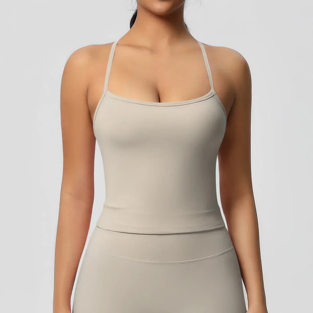 Push-Up Bralette Tank - Women's Training & Running Sports Bra