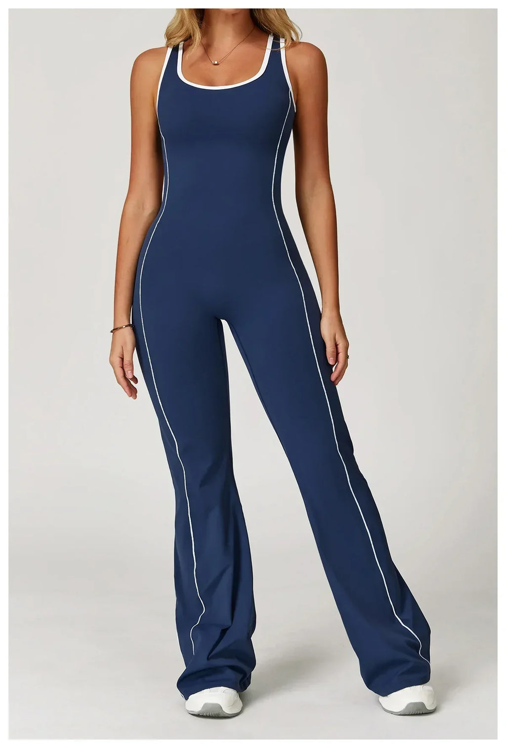 Zip-Up Skort Romper - Women's Gym & Yoga Jumpsuit