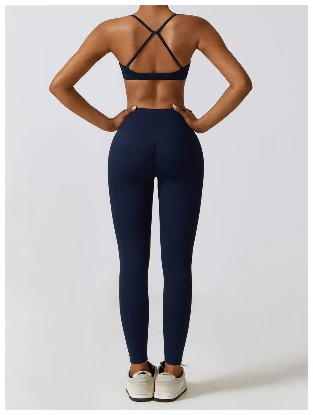 2/3-Piece Activewear Set - Leggings, Bra & Long Sleeve Top