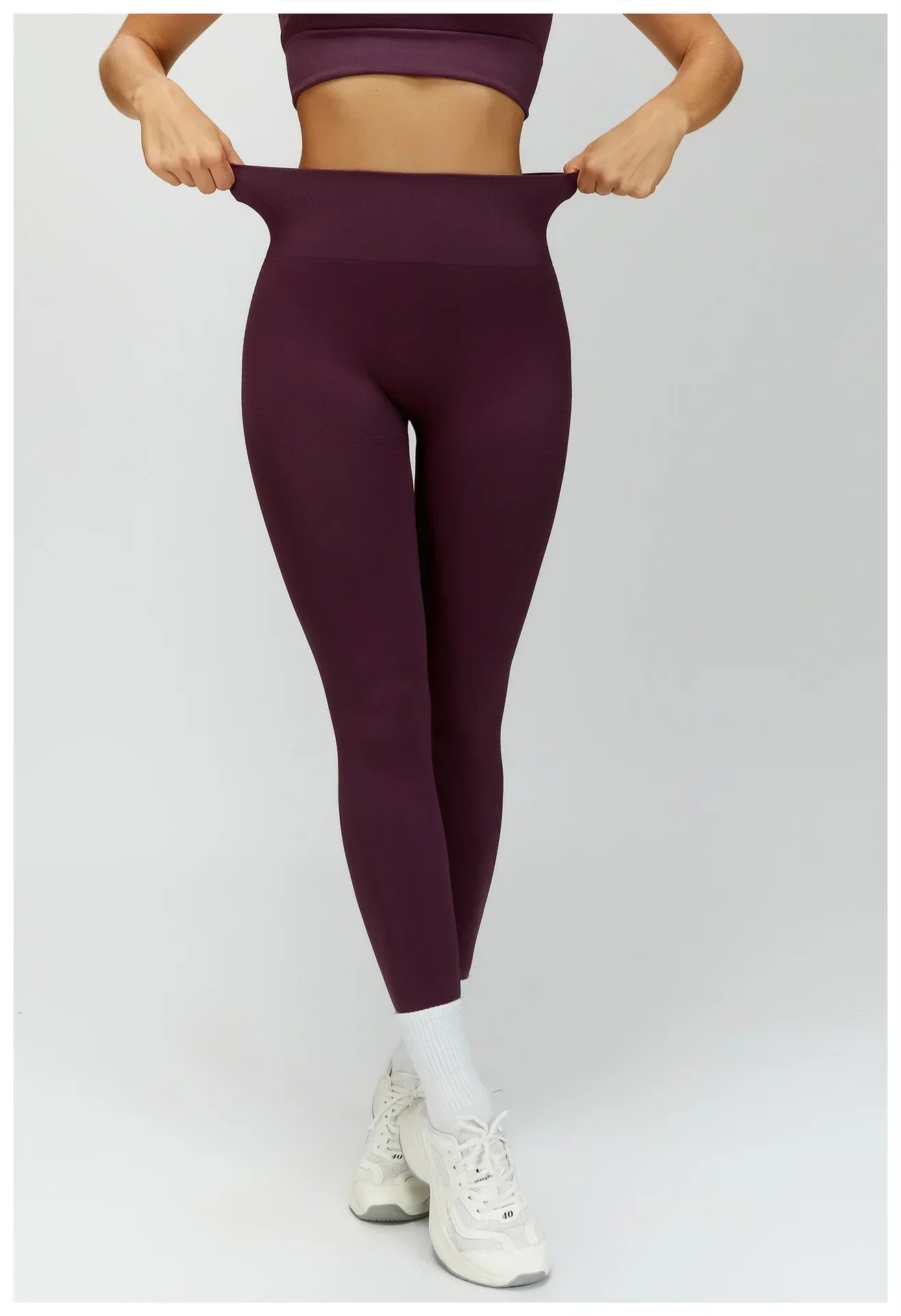 High-Waist Push-Up Leggings - Breathable Yoga & Running Tights