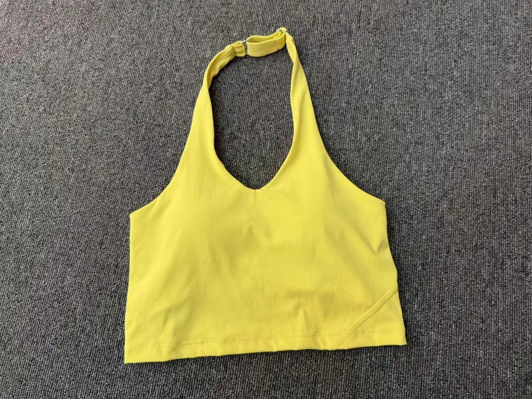 Halter High-Support Sports Bra - Open-Back Push-Up